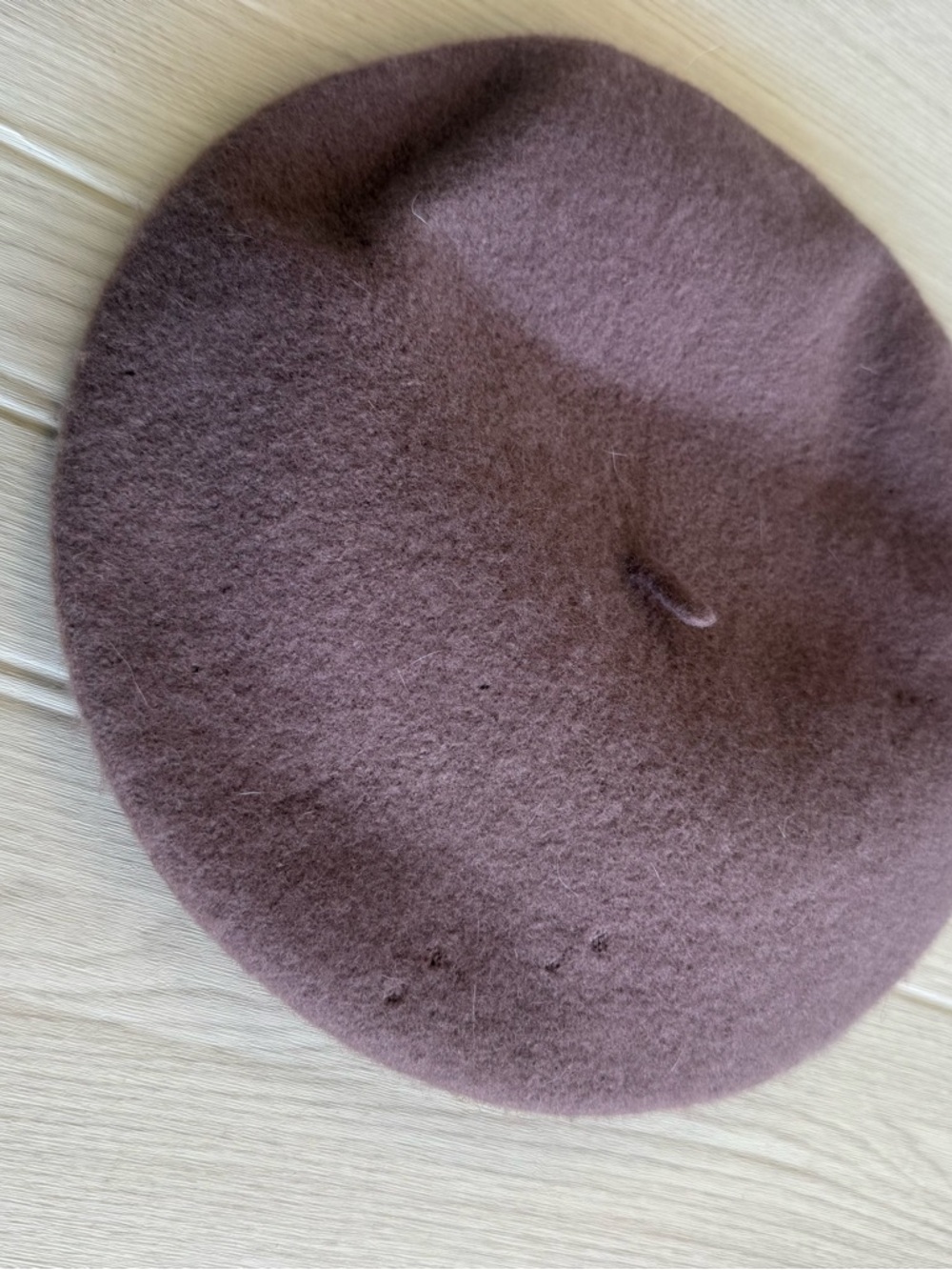 Rylee + Cru 100% Wool Beret Hat Brown Youth M/L